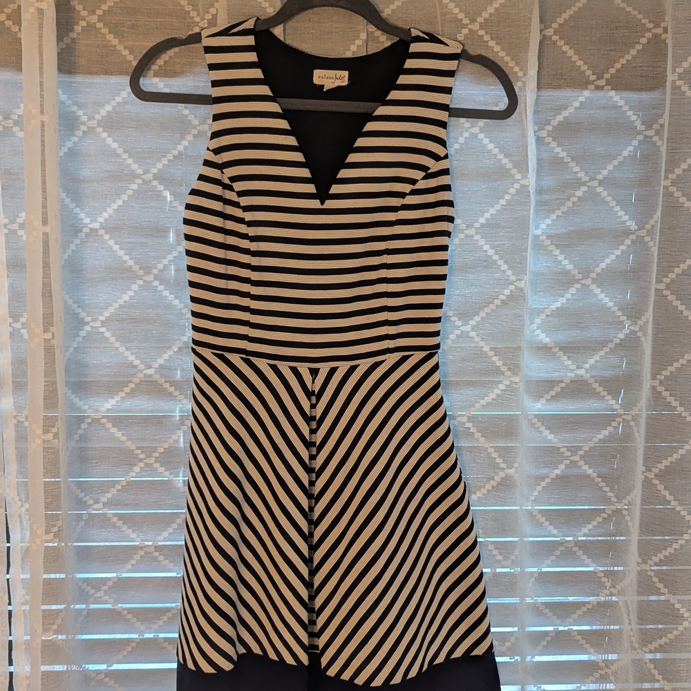 Striped Black and White Dress